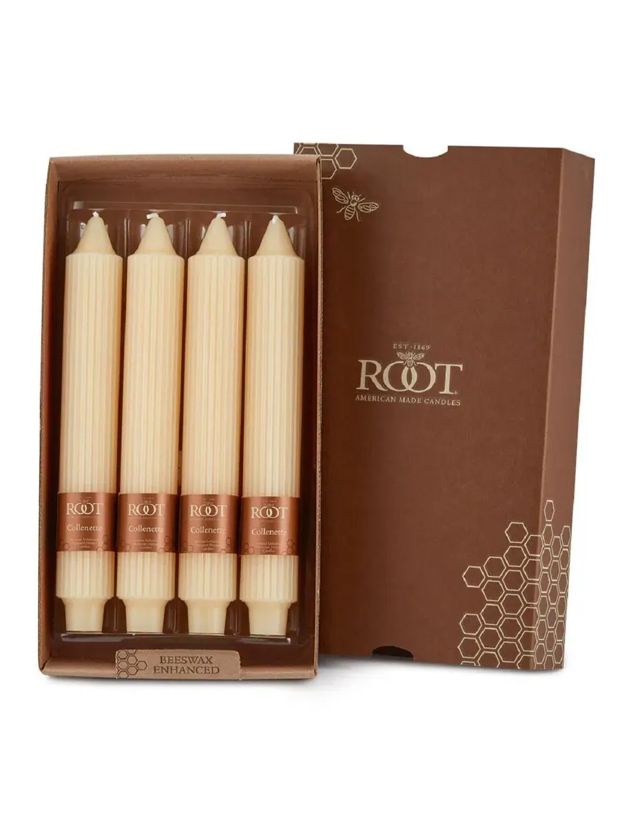 Набор из 4 конусных свечей Grecian Collenette 23 см Root Candles
