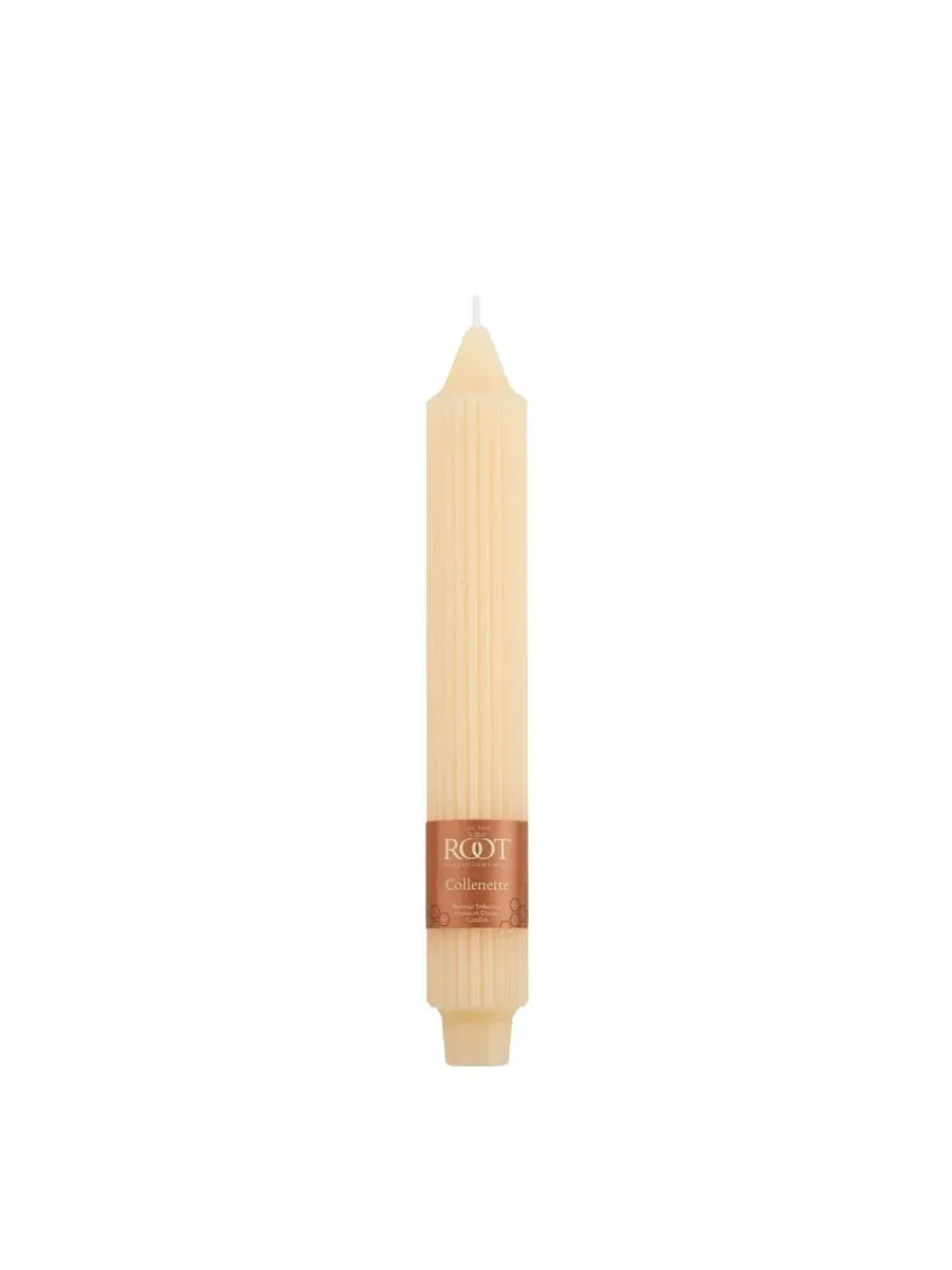 Набор из 4 конусных свечей Grecian Collenette 23 см Root Candles — изображение 2 из 3, кремовый