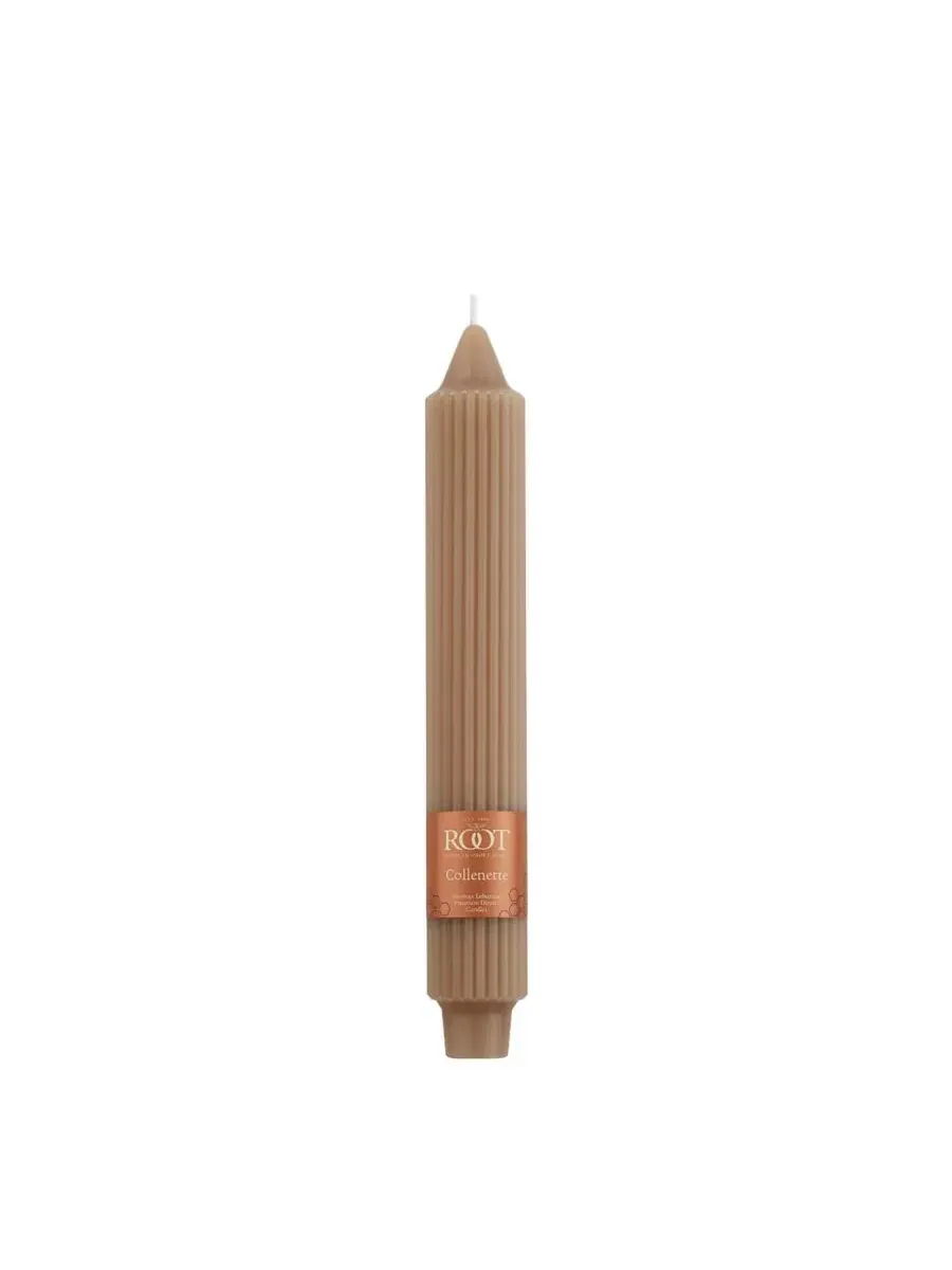 Набор из 4 конусных свечей Grecian Collenette 23 см Root Candles — изображение 2 из 3, тауп
