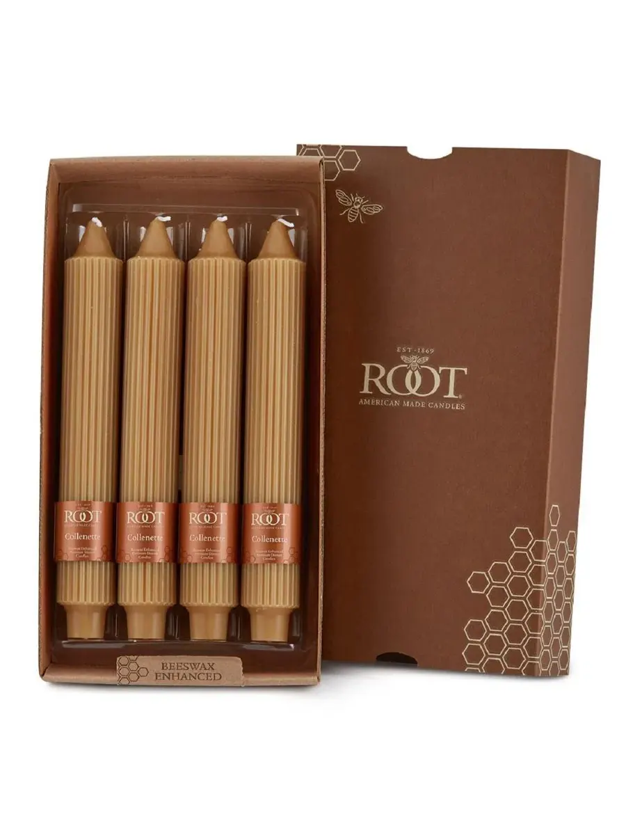 Набор из 4 конусных свечей Grecian Collenette 23 см Root Candles