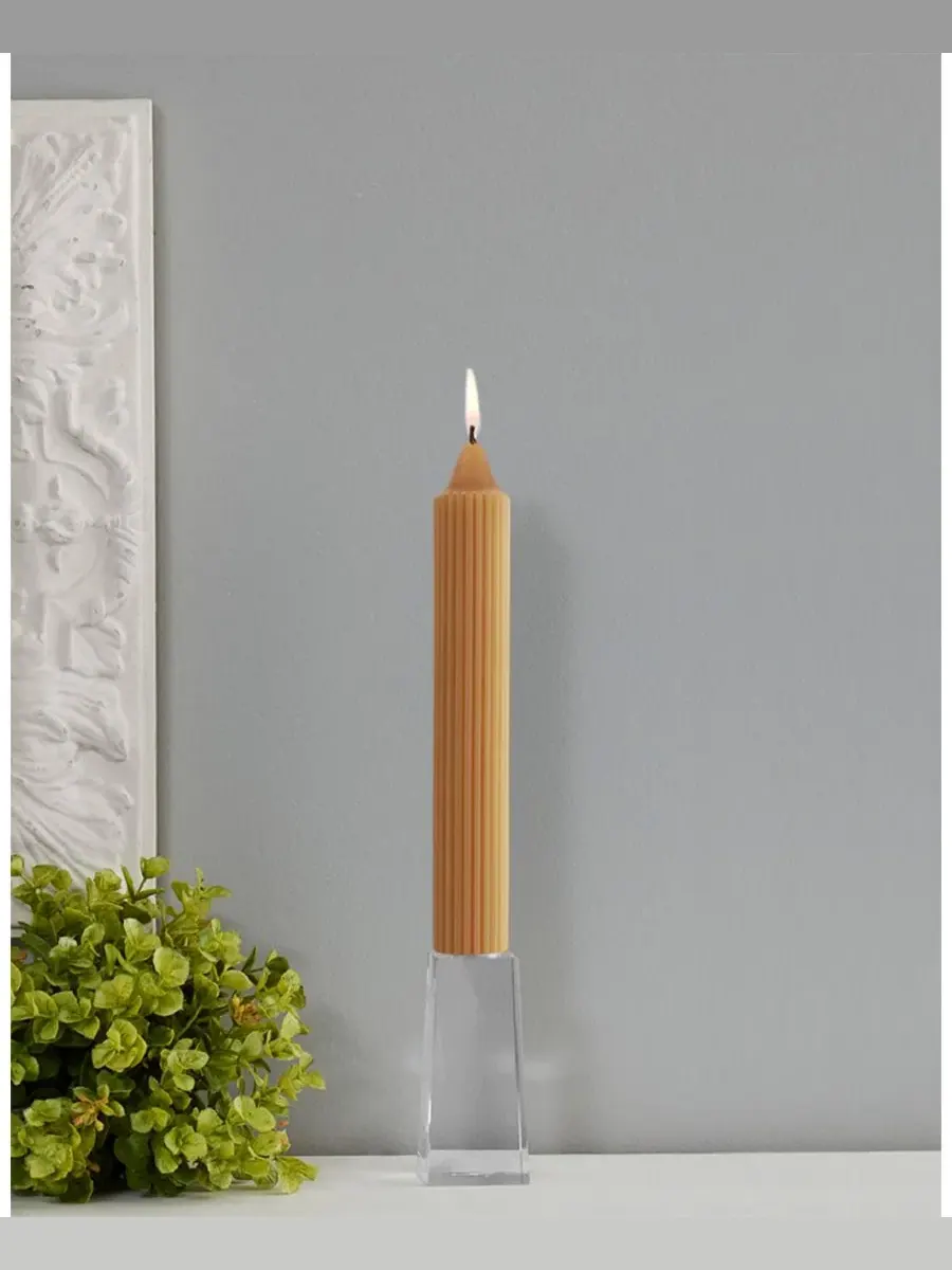 Набор из 4 конусных свечей Grecian Collenette 23 см Root Candles — изображение 3 из 3, воск