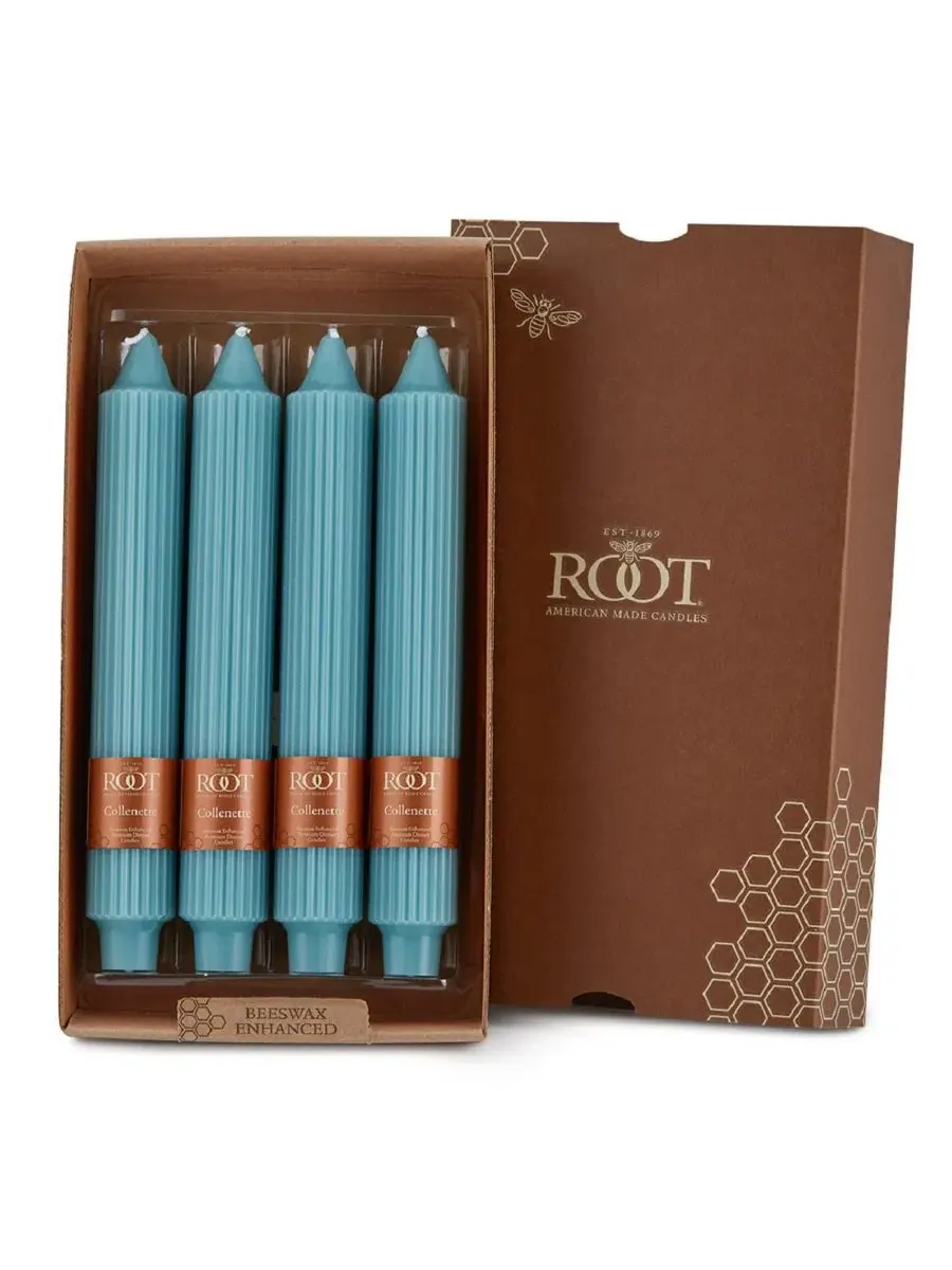 Набор из 4 конусных свечей Grecian Collenette 23 см Root Candles