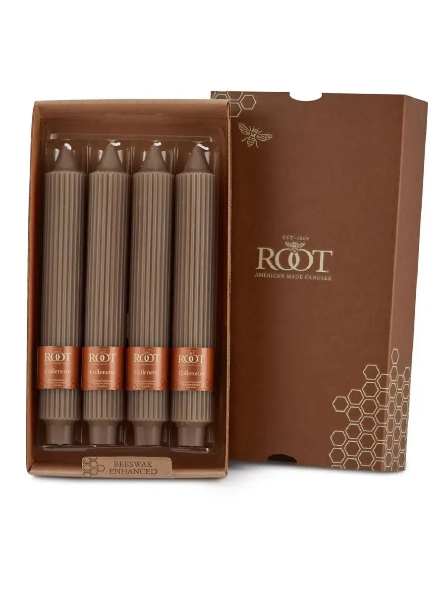 Набор из 4 конусных свечей Grecian Collenette 23 см Root Candles