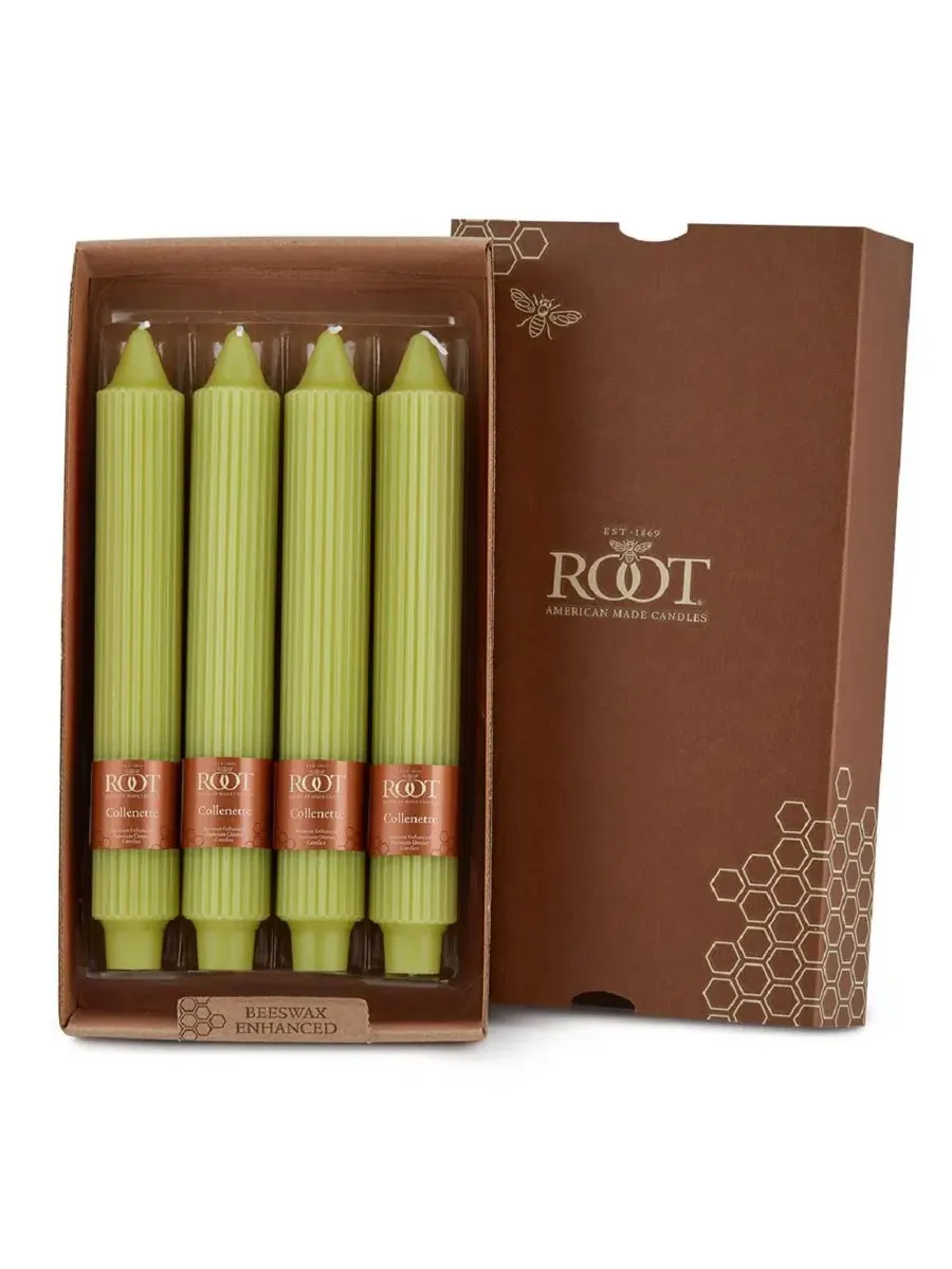 Набор из 4 конусных свечей Grecian Collenette 23 см Root Candles