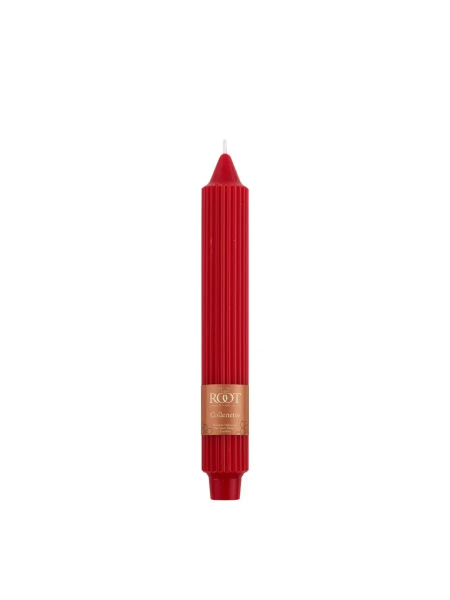 Набор из 4 конусных свечей Grecian Collenette 23 см Root Candles — изображение 2 из 3, красный
