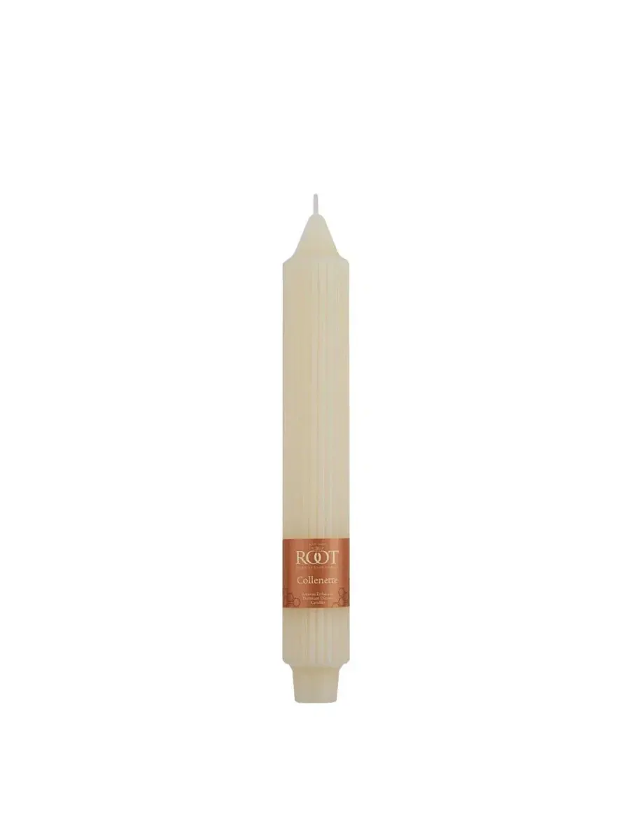 Набор из 4 конусных свечей Grecian Collenette 23 см Root Candles — изображение 2 из 6, белый