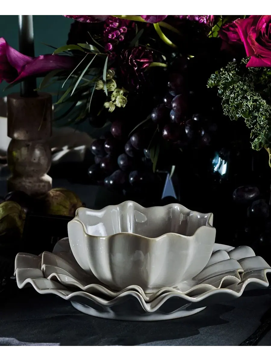 Набор салатных тарелок Lotus, 4 шт. Marchesa — изображение 5 из 9, белый