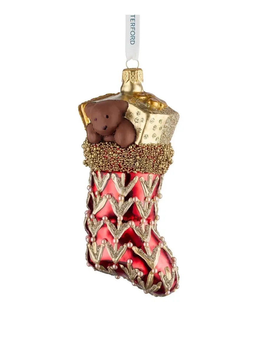 Елочная игрушка-носок Holiday Heirlooms Red Waterford — изображение 1 из 3, мульти