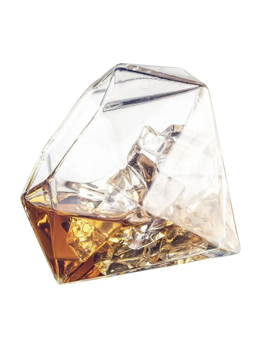 Графин для виски Diamond и бокалы для виски Diamond — изображение 3 из 4, прозрачный