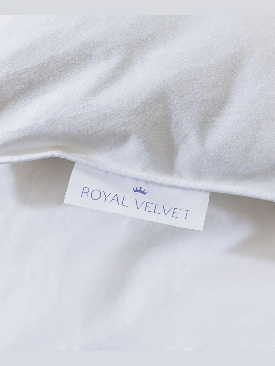 Royal Velvet Пуховое одеяло All Seasons белого цвета, размер Full/Queen — изображение 8 из 9, белый