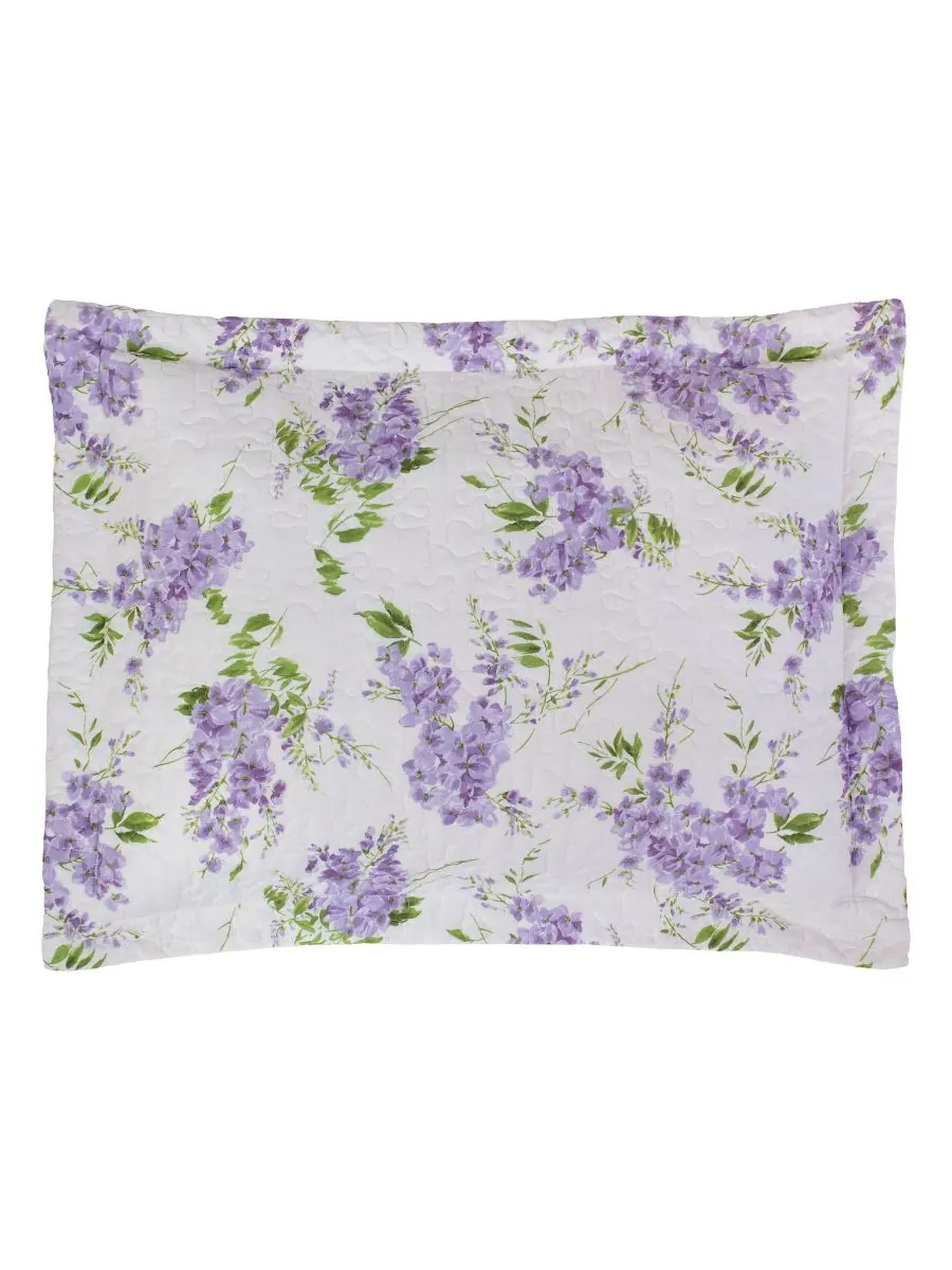 Комплект из двух двусторонних хлопковых стеганых одеял Keighley, размер Twin Laura Ashley — изображение 2 из 8, фиолетовый