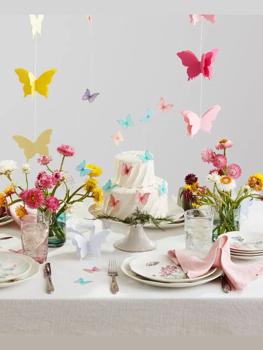Набор посуды Butterfly Meadow, 28 предметов, на 4 персоны Lenox — изображение 5 из 10, мульти белый