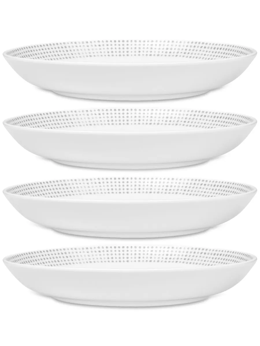 Набор из 4 обеденных мисок Hammock "Dots" Noritake — изображение 1 из 9, серый