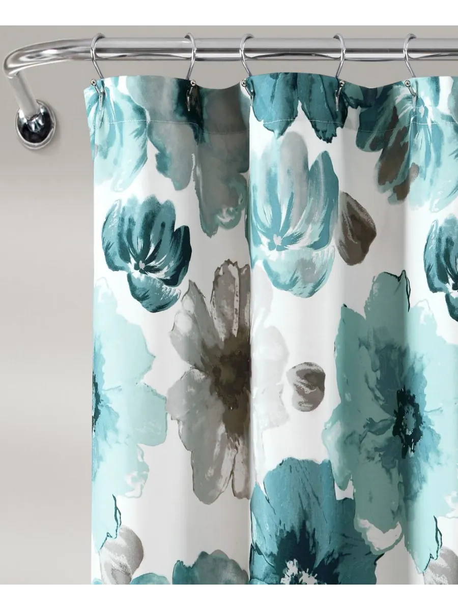Шторка для душа Leah, 72" x 72" Lush Décor — изображение 3 из 5, синий