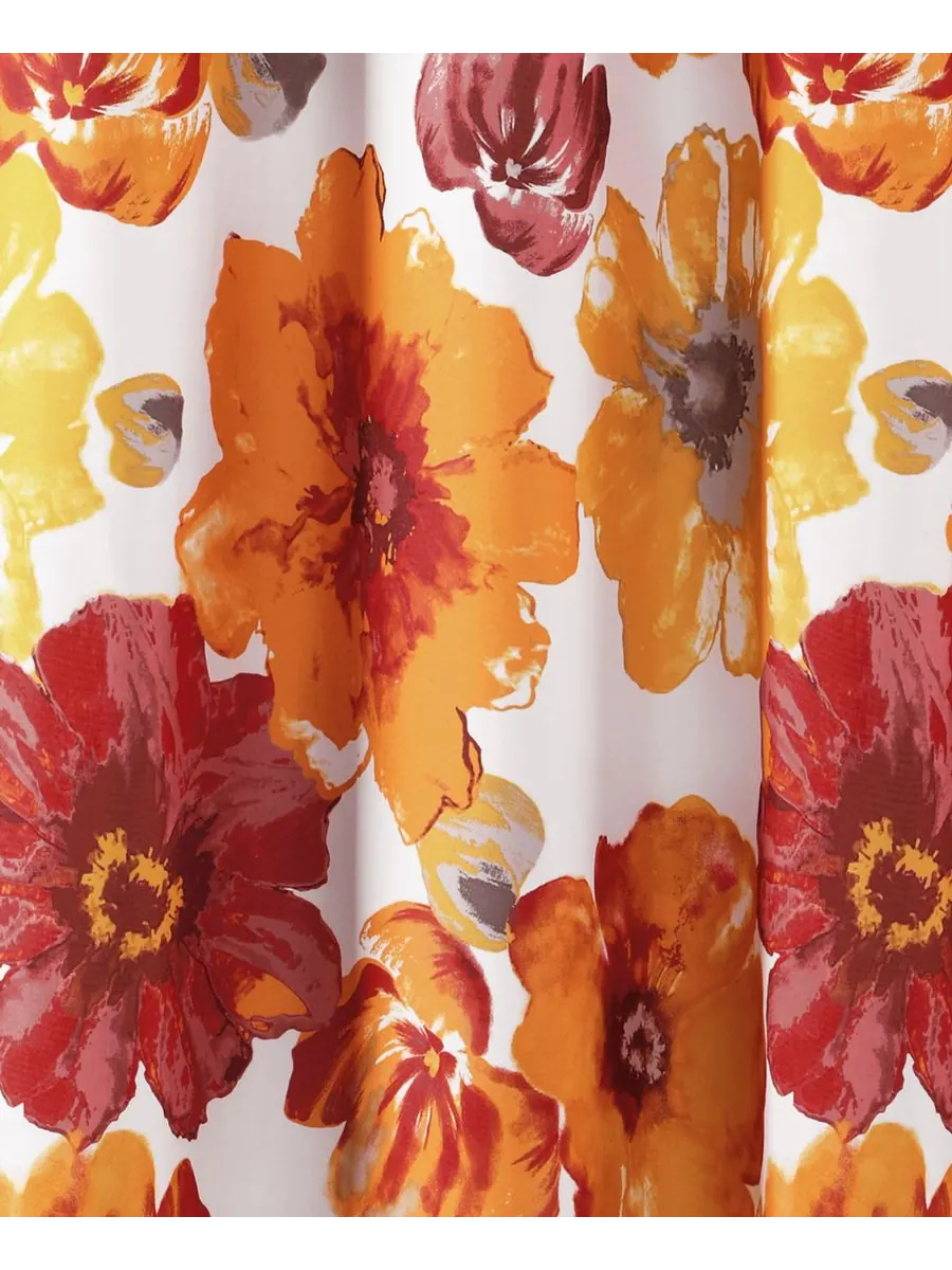 Шторка для душа Leah, 72" x 72" Lush Décor — изображение 5 из 6, красный