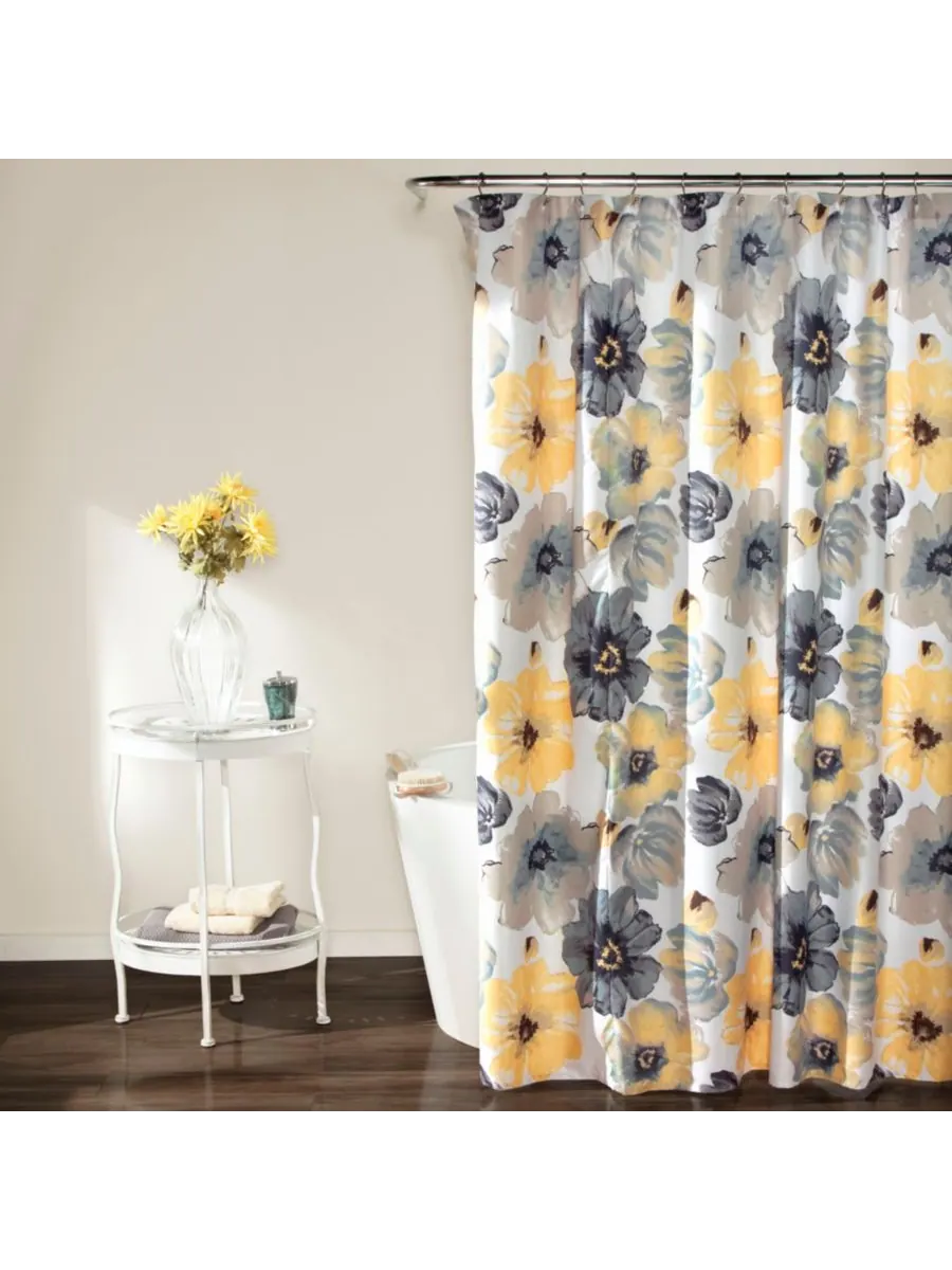 Шторка для душа Leah, 72" x 72" Lush Décor — изображение 1 из 1, желтый