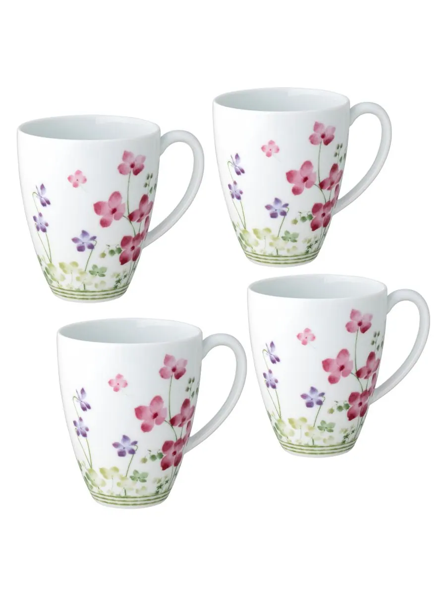 Набор из 4 кружек Bloomington Road (4,75 дюйма), сервиз на 4 персоны Noritake — изображение 1 из 10, мульти