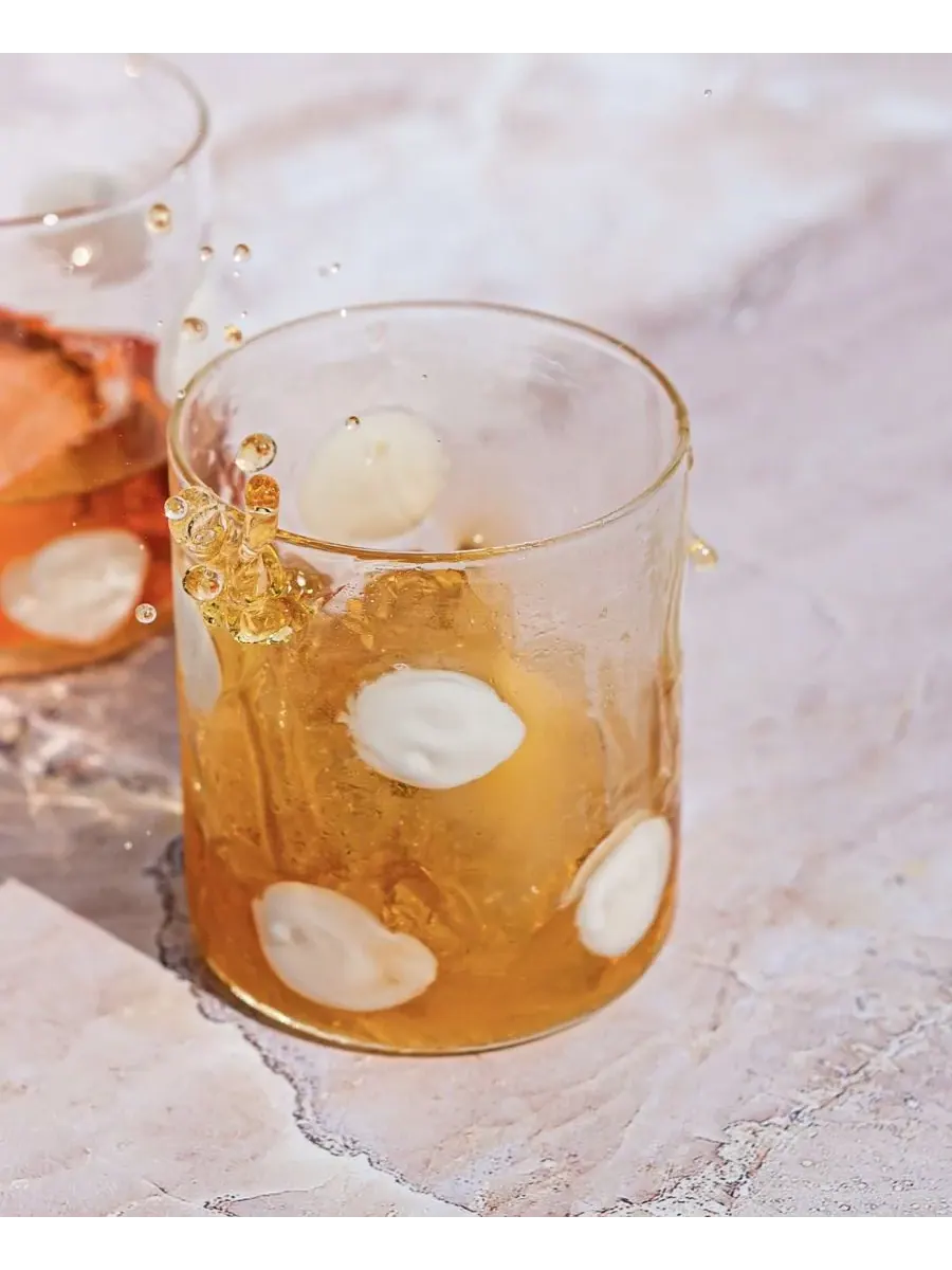 Набор из 2 бокалов для виски Drop Old Fashioned Vietri — изображение 3 из 6, белый