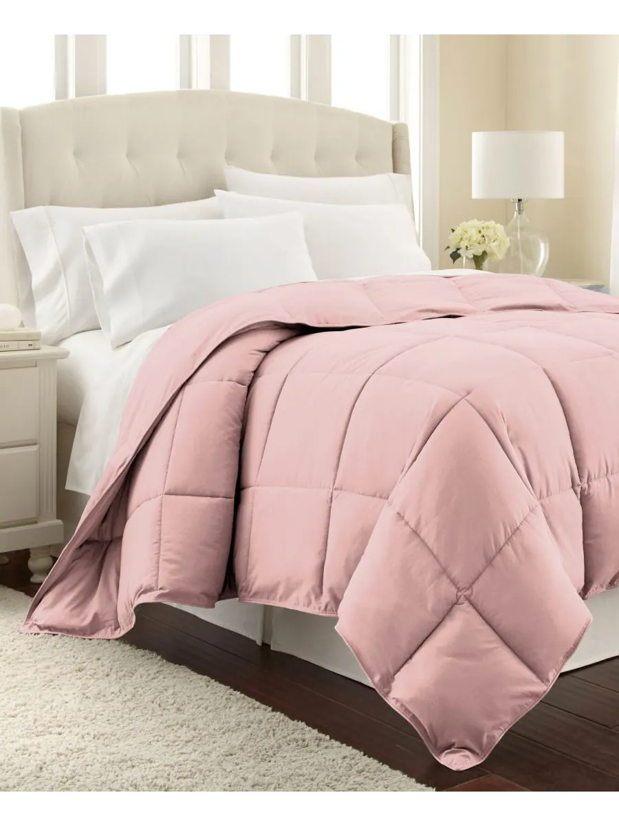Одеяло премиум-класса с наполнителем, имитирующим пух, размер Full/Queen Southshore Fine Linens — изображение 1 из 5, розовый