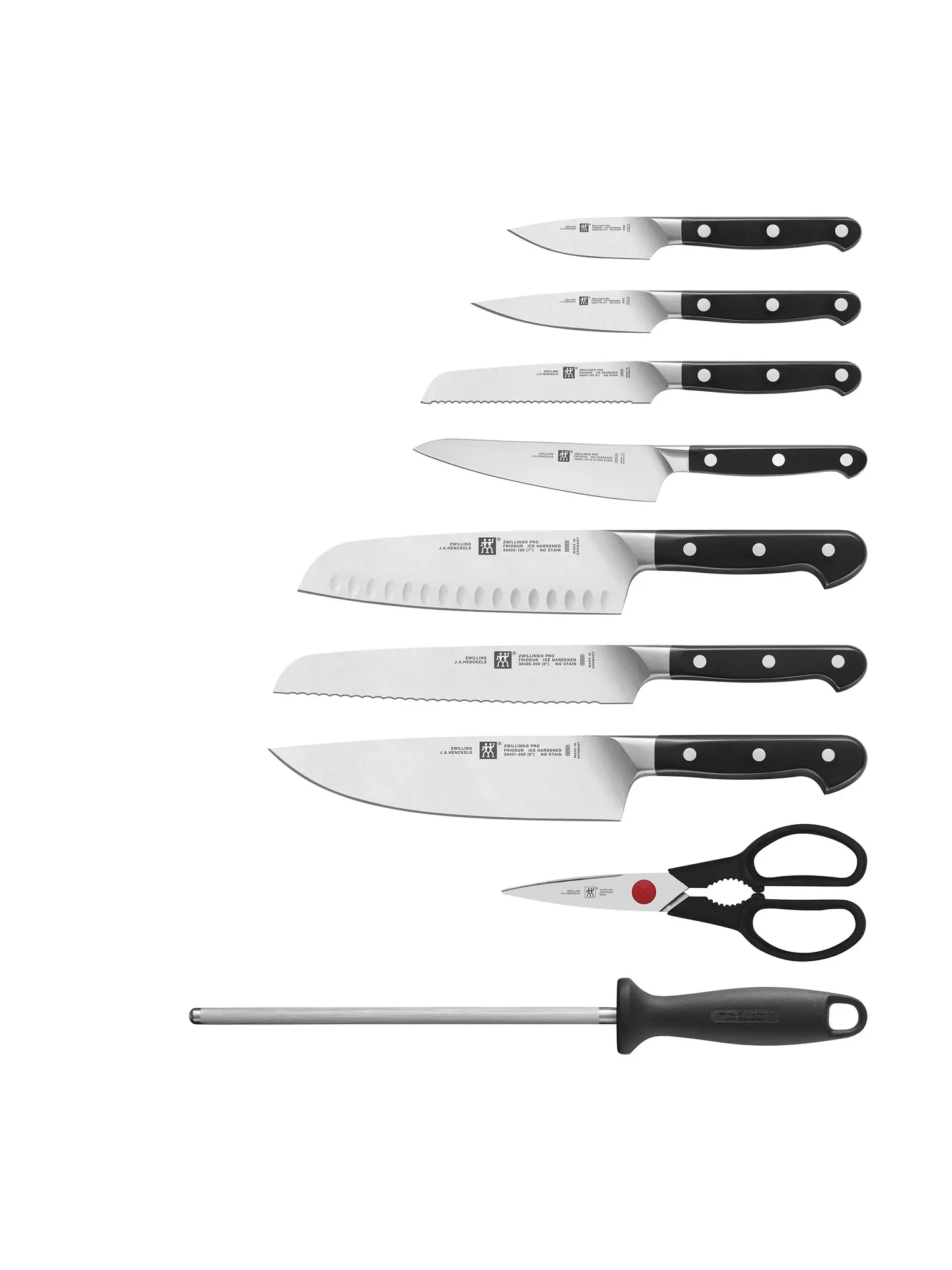 Набор кухонных ножей в блоке ZWILLING Pro, 16 предметов — изображение 2 из 4, коричневый