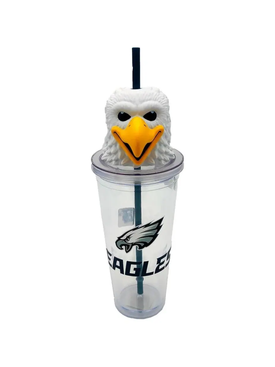 Стакан с трубочкой Philadelphia Eagles Mascot Lid 24oz Pegasus — изображение 1 из 3, нет цвета