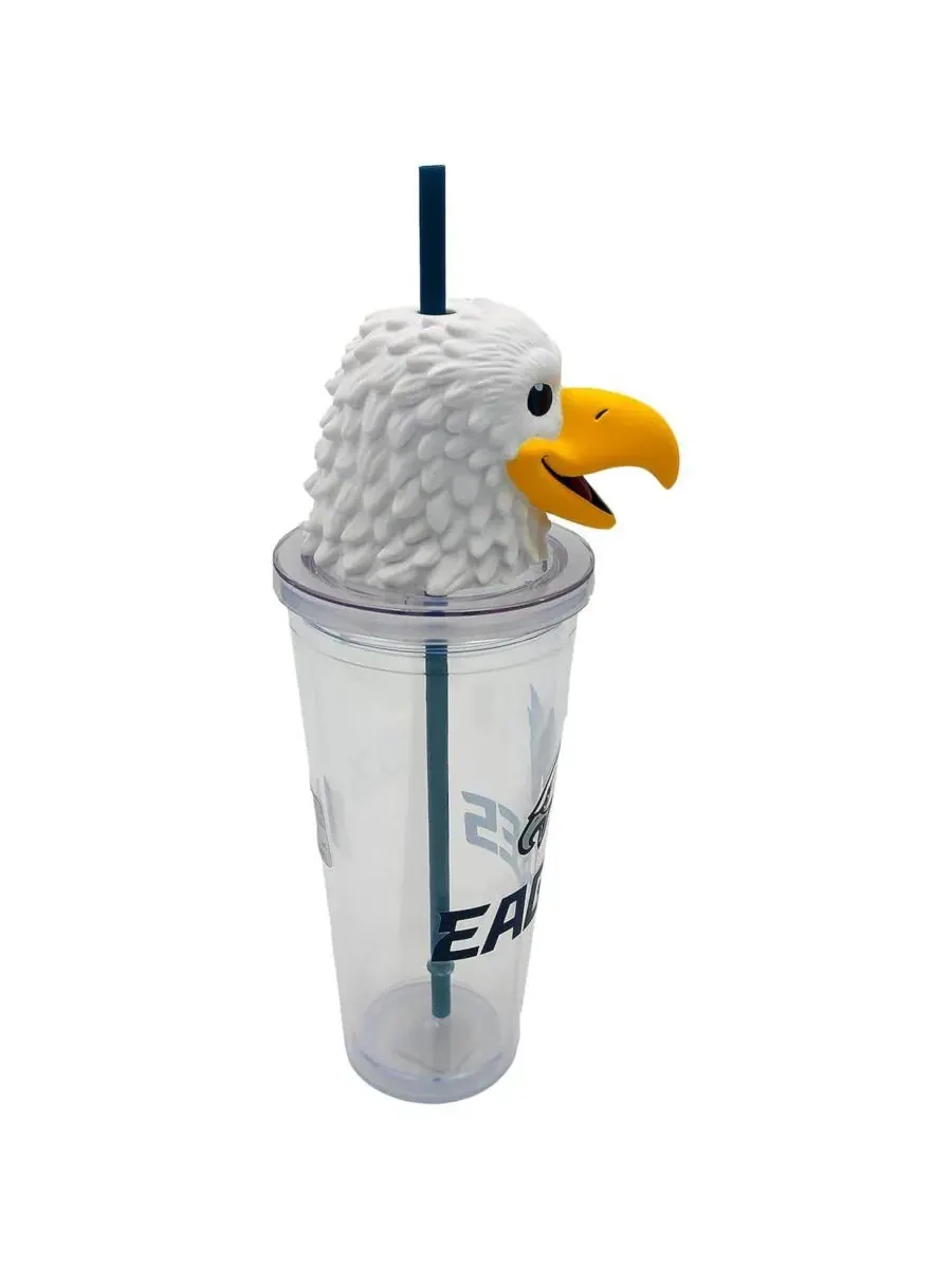 Стакан с трубочкой Philadelphia Eagles Mascot Lid 24oz Pegasus — изображение 2 из 3, нет цвета