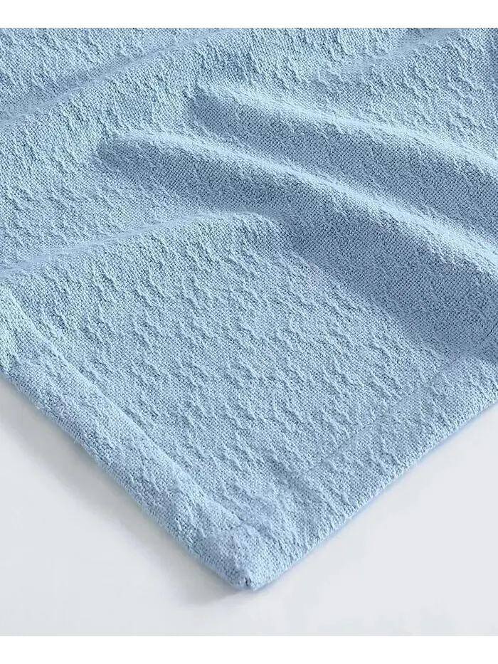 Двусторонние хлопковые одеяла Ripple Cove Nautica — изображение 3 из 10, светлый синий