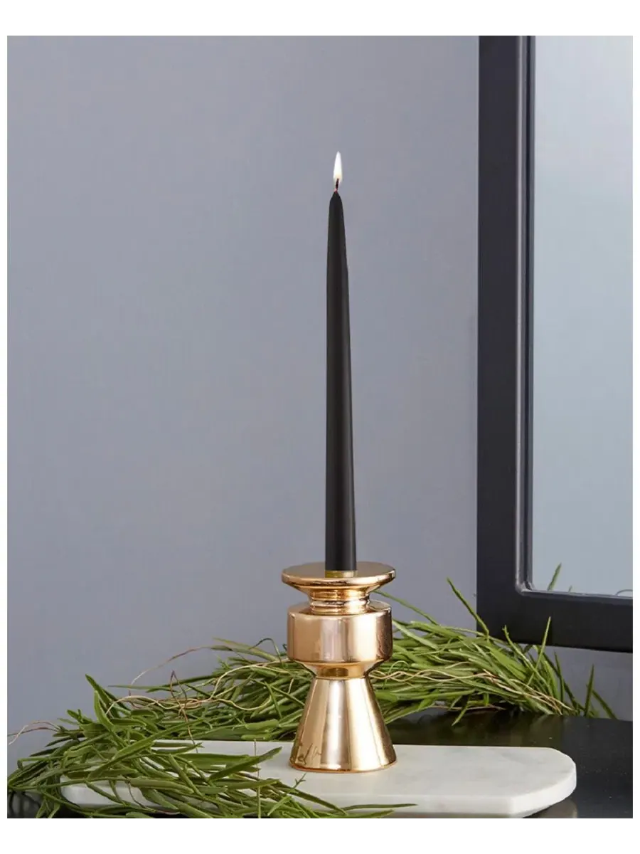 Набор свечей Taper 9", 12 шт. ROOT CANDLES — изображение 2 из 2, черный