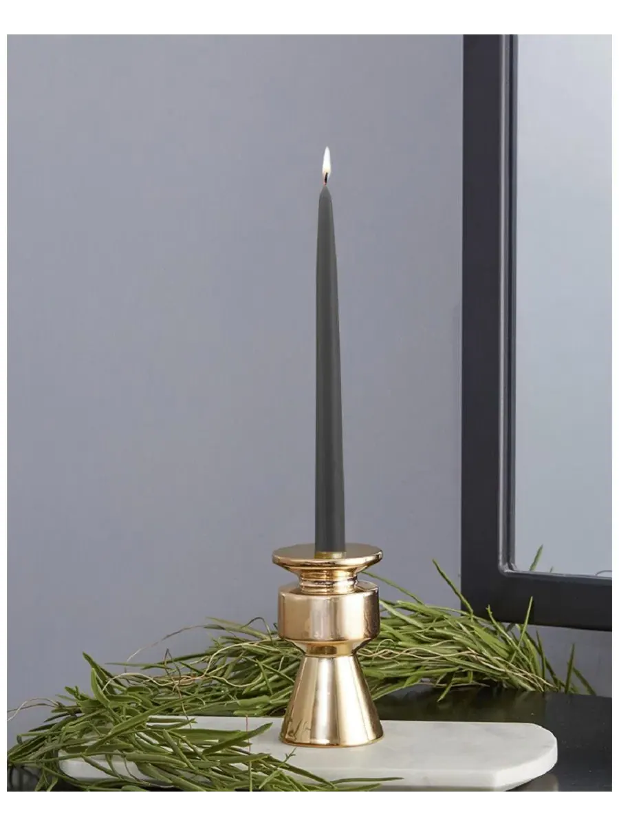 Набор свечей 12 шт, 23 см ROOT CANDLES — изображение 2 из 2, серый