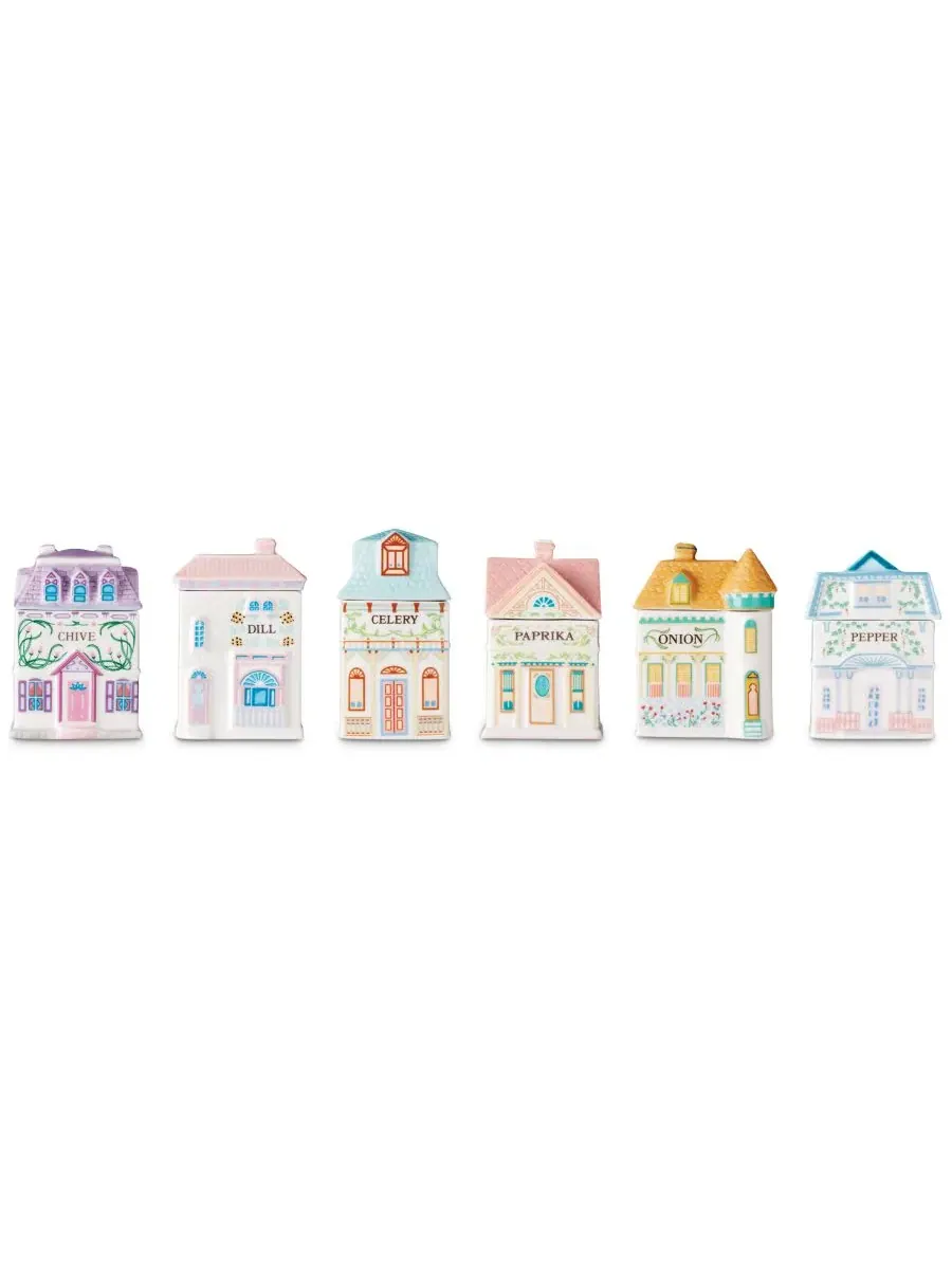 Набор из 6 банок для специй Spice Village Savory Set Lenox, Фарфор — изображение 10 из 10, нет цвета