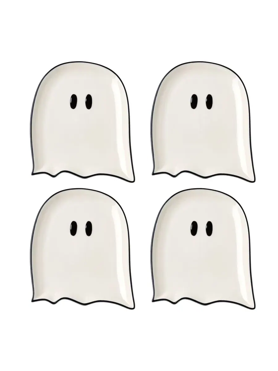 Набор из 4 тарелок Ghost Accent Lenox — изображение 1 из 3, белый