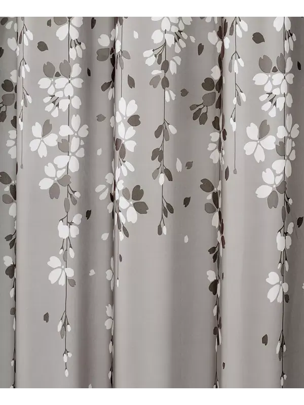 Занавеска для душа с плакучими цветами, 72 x 72 дюйма Lush Décor — изображение 4 из 4, серый