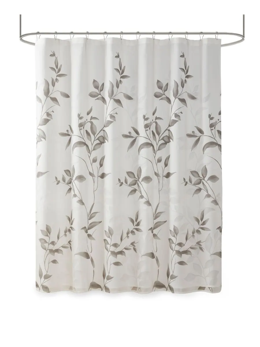 Шторка для душа Cecily, 72" x 72" Madison Park — изображение 2 из 5, серый