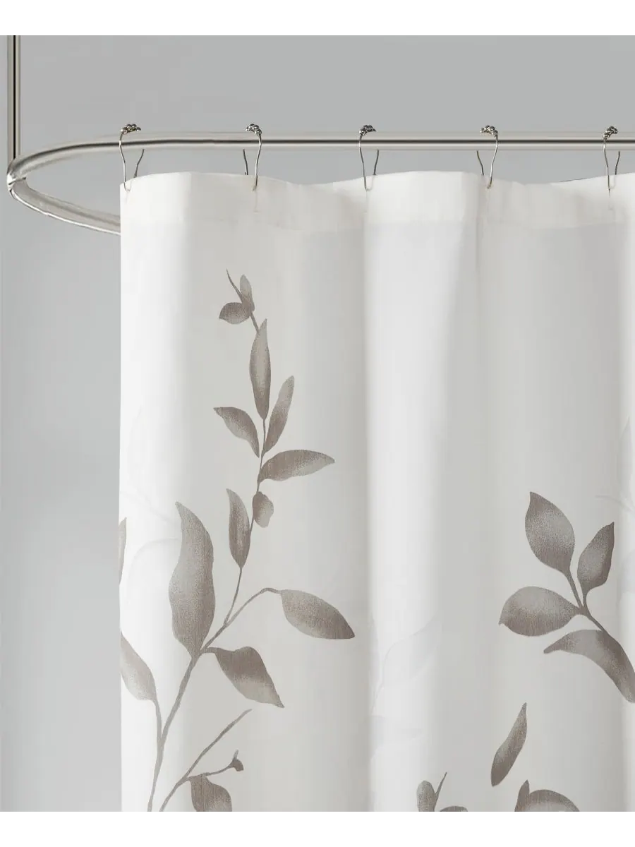 Шторка для душа Cecily, 72" x 72" Madison Park — изображение 3 из 5, серый