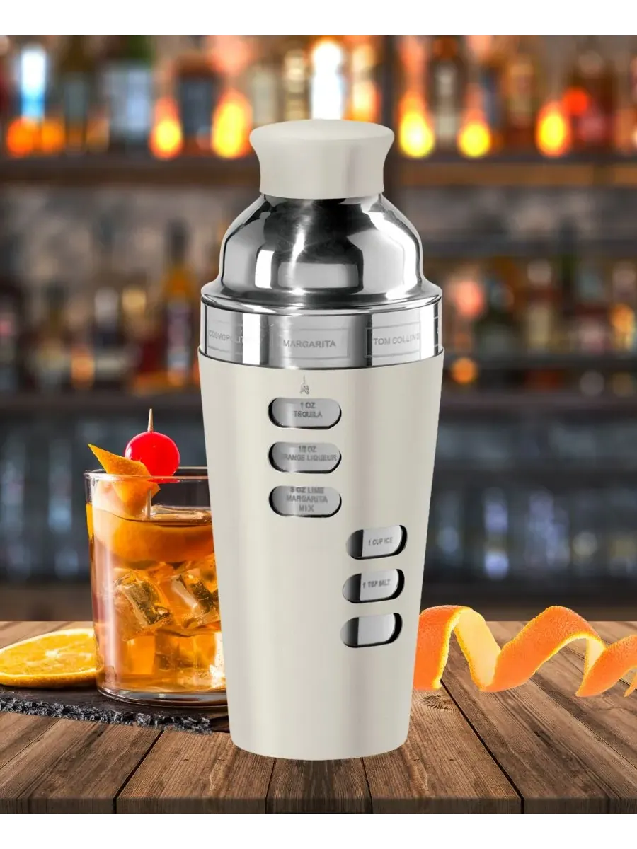 Коктейльный шейкер Dial a Drink из нержавеющей стали объемом 0,7 л Oggi, нержавеющая сталь — изображение 5 из 10, серебристый