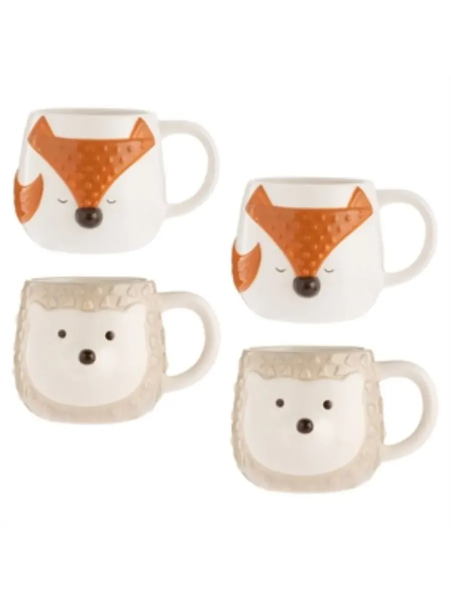 Набор из 4 кружек Woodland Price & Kensington — изображение 1 из 3, мульти