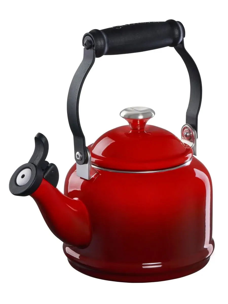 Получайник объемом 1 л, эмалированный, из стали Le Creuset — красный
