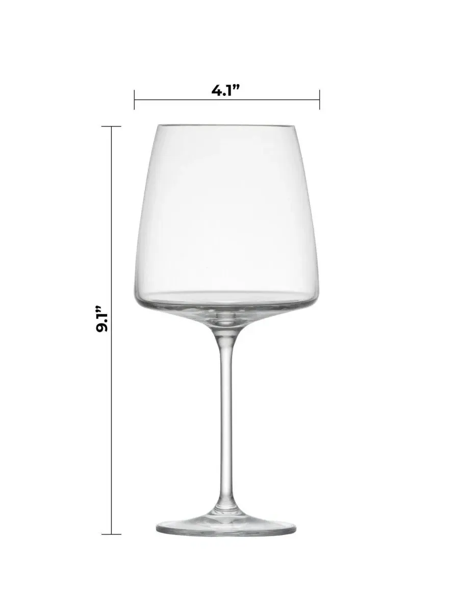 Набор из 4 бокалов для бордового вина Sensa Crystal Zwiesel Glas — изображение 4 из 10, прозрачный
