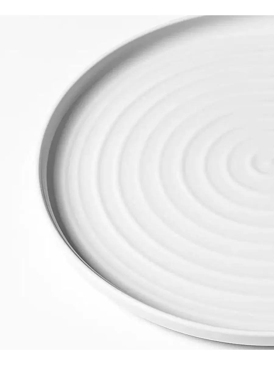 Набор обеденных тарелок Terra, 6 шт Abode Homewares — изображение 3 из 5, белый
