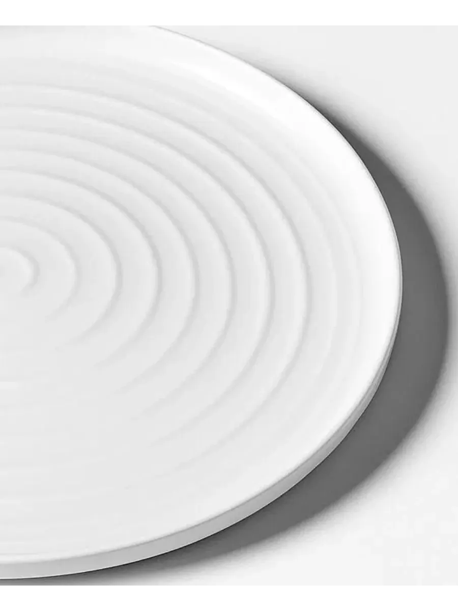 Набор обеденных тарелок Terra, 6 шт Abode Homewares — изображение 4 из 5, белый