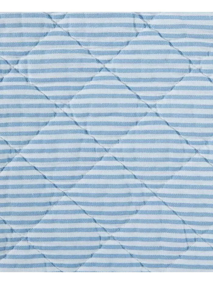Двусторонние одеяла в полоску с оксфордской полоской Laura Ashley — изображение 5 из 8, синий/белый