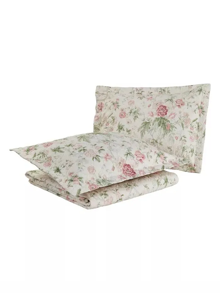 Двусторонние одеяла с легким цветочным узором Laura Ashley — изображение 4 из 7, серый