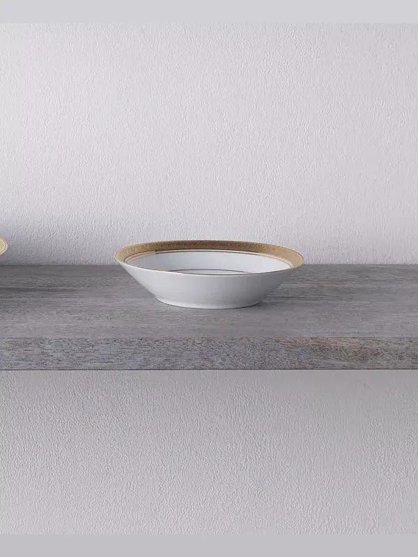Набор из 4 ваз для фруктов Crestwood Gold, сервиз на 4 персоны Noritake — изображение 3 из 3, белый