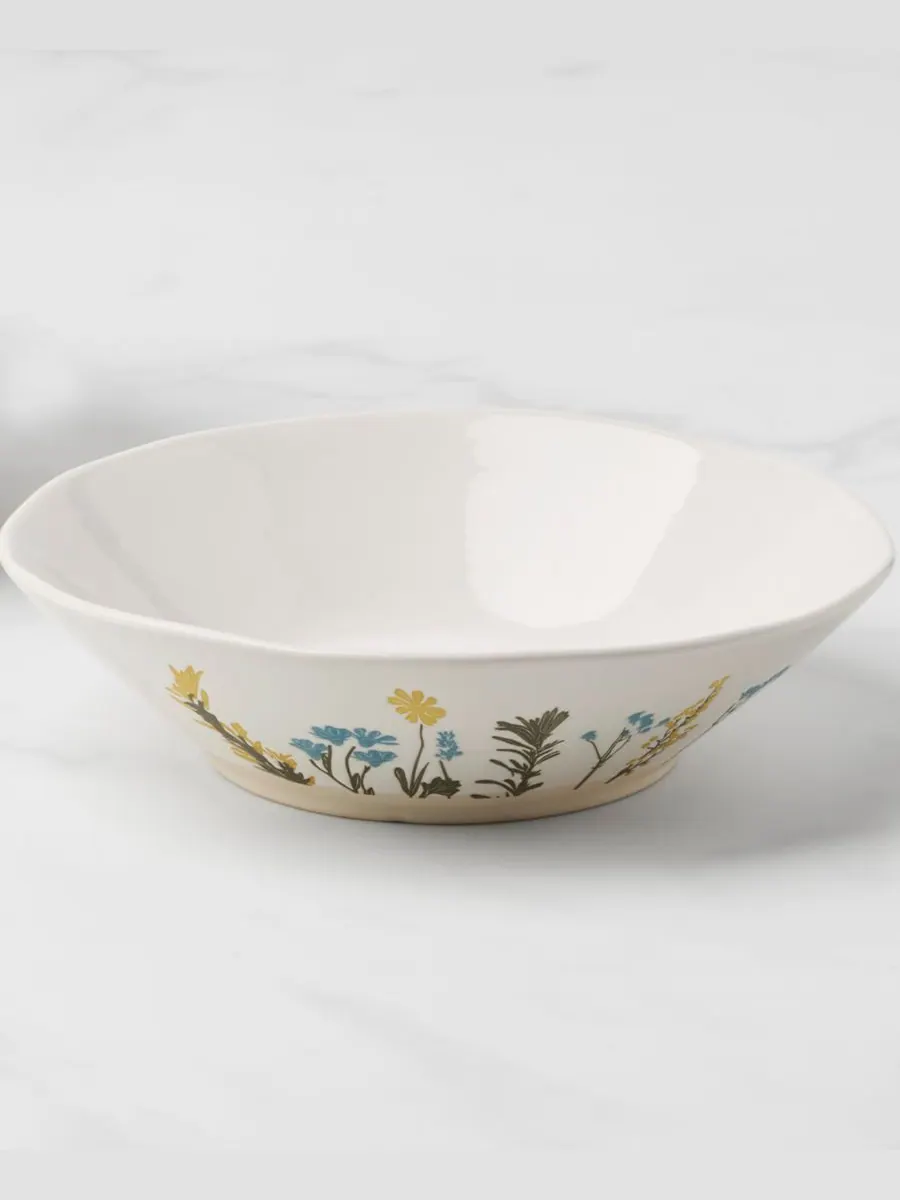 Набор из 4 тарелок для пасты «Дикие цветы» Lenox — изображение 4 из 4, белый