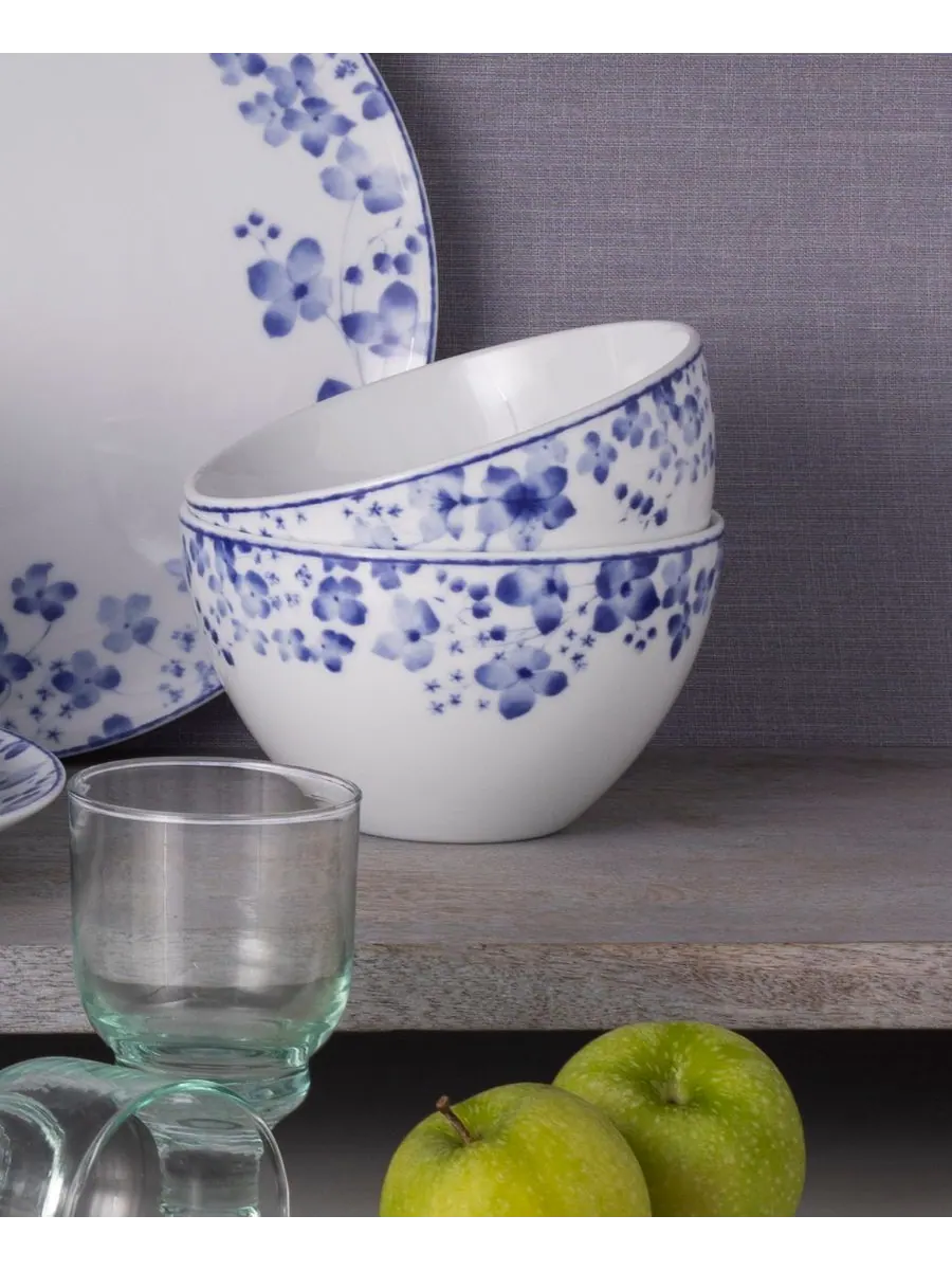 Набор из 4 хлопьев Bloomington Road (15 см), сервиз на 4 персоны Noritake — изображение 3 из 10, синий