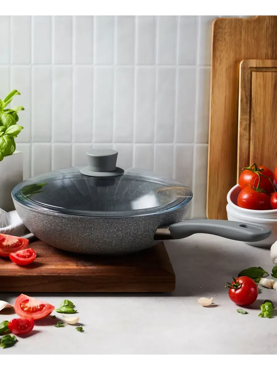 Сковорода-вок Zwilling Parma Plus Ceramic, 28 см — изображение 6 из 10, серый