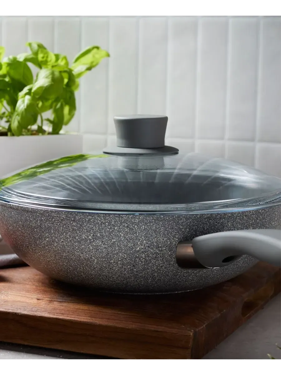 Сковорода-вок Zwilling Parma Plus Ceramic, 28 см — изображение 7 из 10, серый