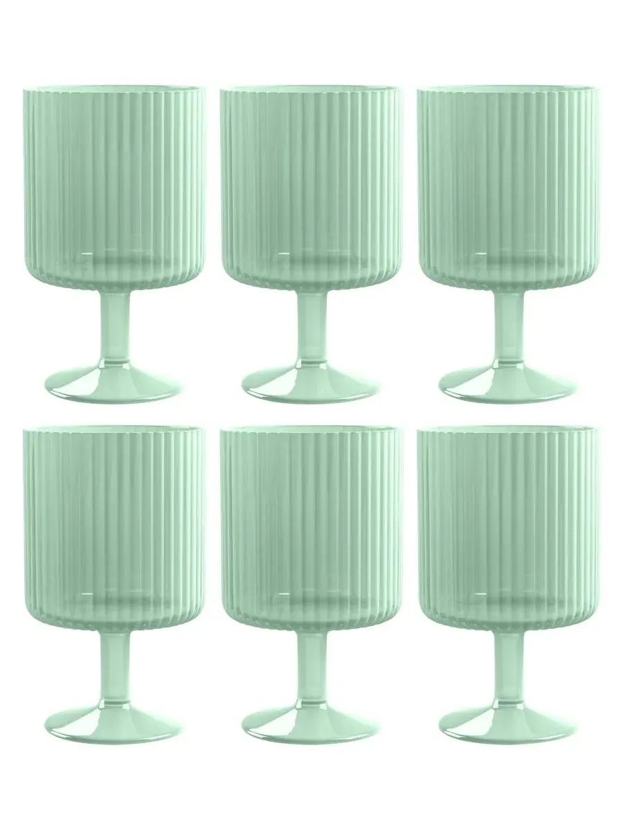 Набор из 6 полипропиленовых бокалов Mesa Abode Homewares — изображение 1 из 2, голубой