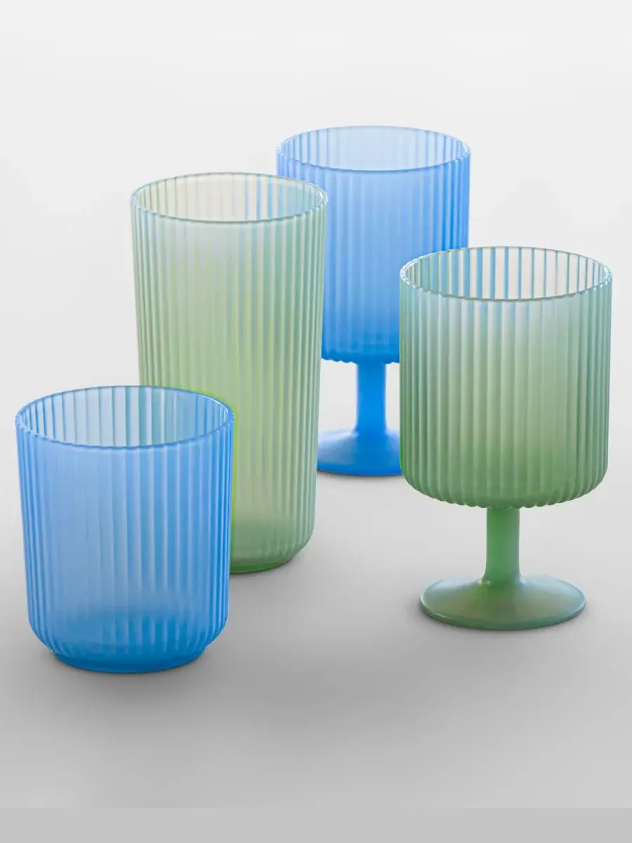 Набор из 6 полипропиленовых бокалов Mesa Abode Homewares — изображение 2 из 2, голубой