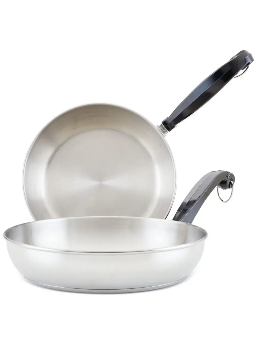 Набор сковородок из нержавеющей стали серии Classic, диаметром 8,25 и 25 см Farberware, нержавеющая